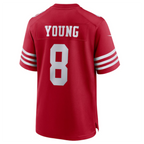 Kooe SF.49ers #8 Steve Young Scarlet Retired Player Game American Stitched Jersey