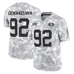 Kooe SF.49ers #92 Osa Odighizuwa Player Arctic Camo Limited Salute To Service Home Game Stitched Jerseys