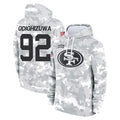 Kooe SF.49ers #92 Osa Odighizuwa Player Arctic Camo Limited Salute to Service Pullover Hoodies Game Stitched Jerseys