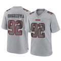 Kooe SF.49ers #92 Osa Odighizuwa Player Gray Atmosphere Fashion Home Game Stitched Jerseys