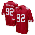 Kooe SF.49ers #92 Osa Odighizuwa Player Red Home Game Stitched Jerseys