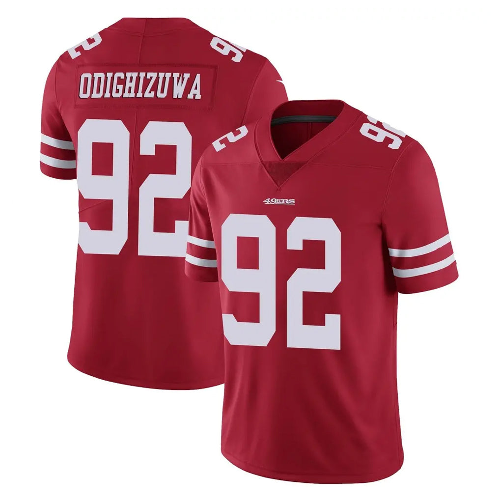 Kooe SF.49ers #92 Osa Odighizuwa Player Red Limited Vapor Untouchable Home Game Stitched Jerseys