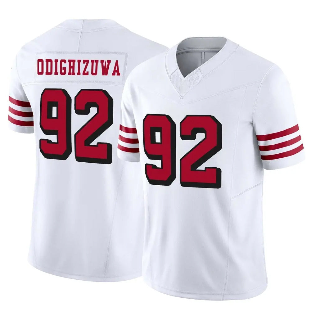 Kooe SF.49ers #92 Osa Odighizuwa Player White Limited Alternate Vapor F.U.S.E. Home Game Stitched Jerseys
