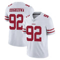 Kooe SF.49ers #92 Osa Odighizuwa Player White Limited Vapor Untouchable Home Game Stitched Jerseys