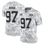 Kooe SF.49ers #97 Nick Bosa Player Arctic Camo Limited Salute To Service Home Game Stitched Jerseys
