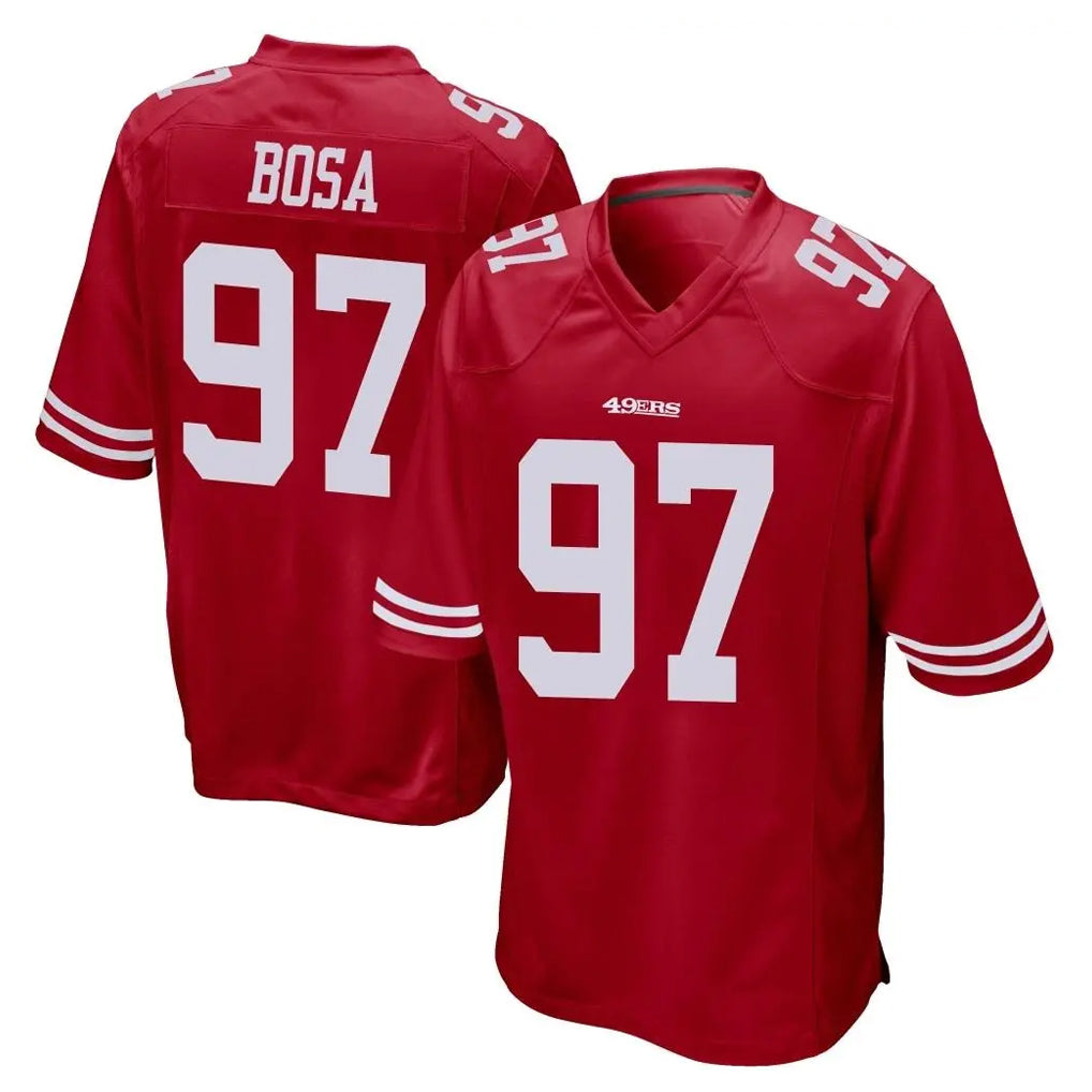 Kooe SF.49ers #97 Nick Bosa Player Red Home Game Stitched Jerseys