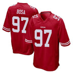 Kooe SF.49ers #97 Nick Bosa Player Red Home Game Stitched Jerseys