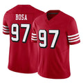 Kooe SF.49ers #97 Nick Bosa Player Red Limited Alternate Vapor F.U.S.E. Home Game Stitched Jerseys