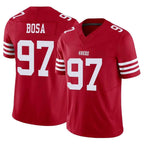 Kooe SF.49ers #97 Nick Bosa Player Red Limited Vapor F.U.S.E. Home Game Stitched Jerseys