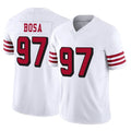 Kooe SF.49ers #97 Nick Bosa Player White Limited Alternate Vapor F.U.S.E. Home Game Stitched Jerseys