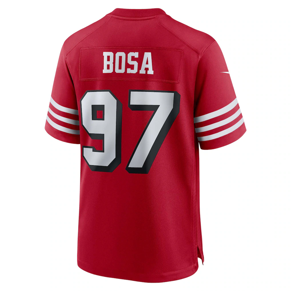 Kooe SF.49ers #97 Nick Bosa Scarlet Alternate Game Stitched Jerseys