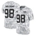 Kooe SF.49ers #98 Mykel Williams Player Arctic Camo Limited Salute To Service Home Game Stitched Jerseys