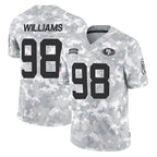 Kooe SF.49ers #98 Mykel Williams Player Arctic Camo Limited Salute To Service Home Game Stitched Jerseys