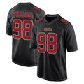 Kooe SF.49ers #98 Mykel Williams Player Black Fashion Home Game Stitched Jerseys