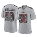 Kooe SF.49ers #98 Mykel Williams Player Gray Atmosphere Fashion Home Game Stitched Jerseys