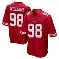 Kooe SF.49ers #98 Mykel Williams Player Red Home Game Stitched Jerseys