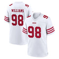 Kooe SF.49ers #98 Mykel Williams Player White Game Home Stitched Jerseys
