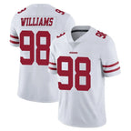 Kooe SF.49ers #98 Mykel Williams Player White Limited Vapor Untouchable Home Game Stitched Jerseys