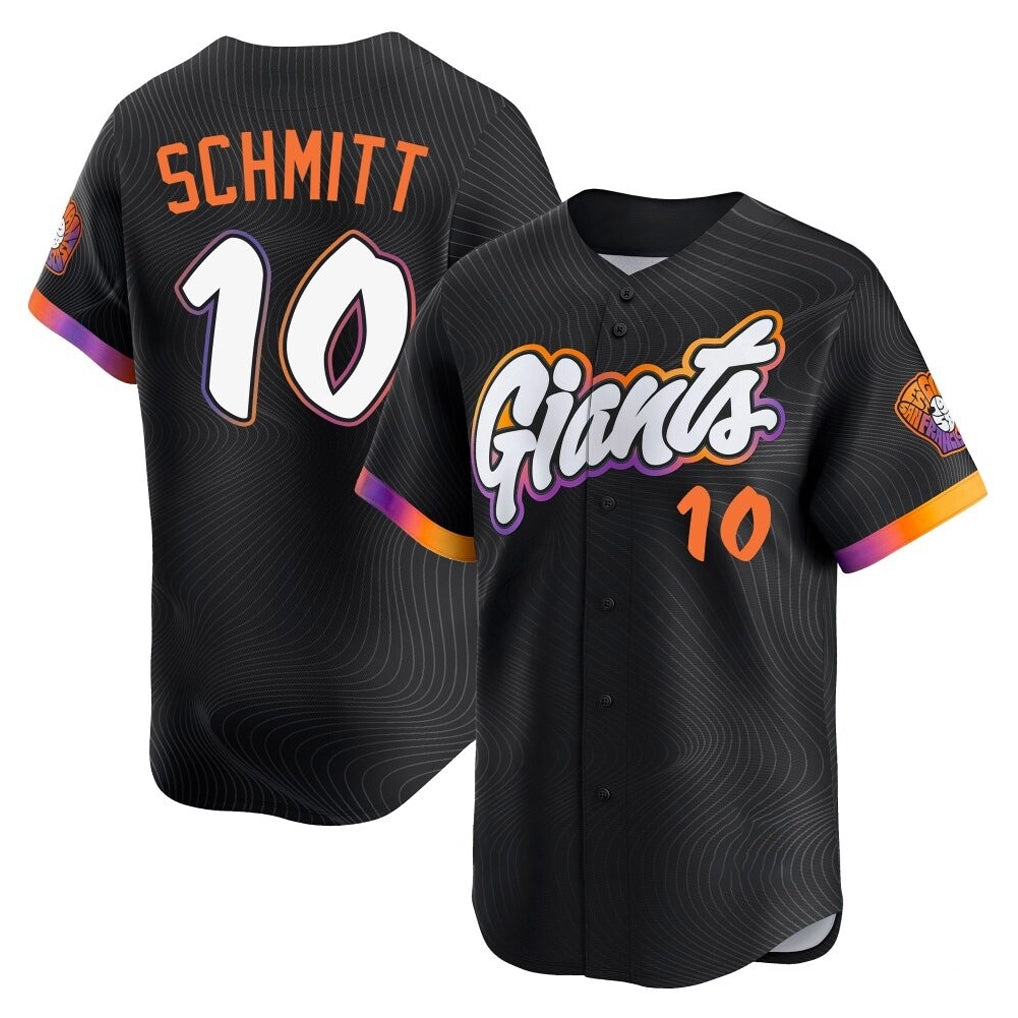 Kooe SF.Giants #10 Casey Schmitt Player Black 2025 City Connect Home Limited Stitched Jerseys