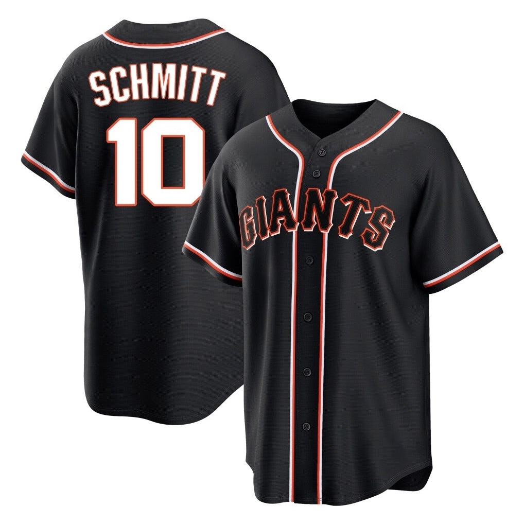 Kooe SF.Giants #10 Casey Schmitt Player Black Fashion Out Home Limited Stitched Jerseys