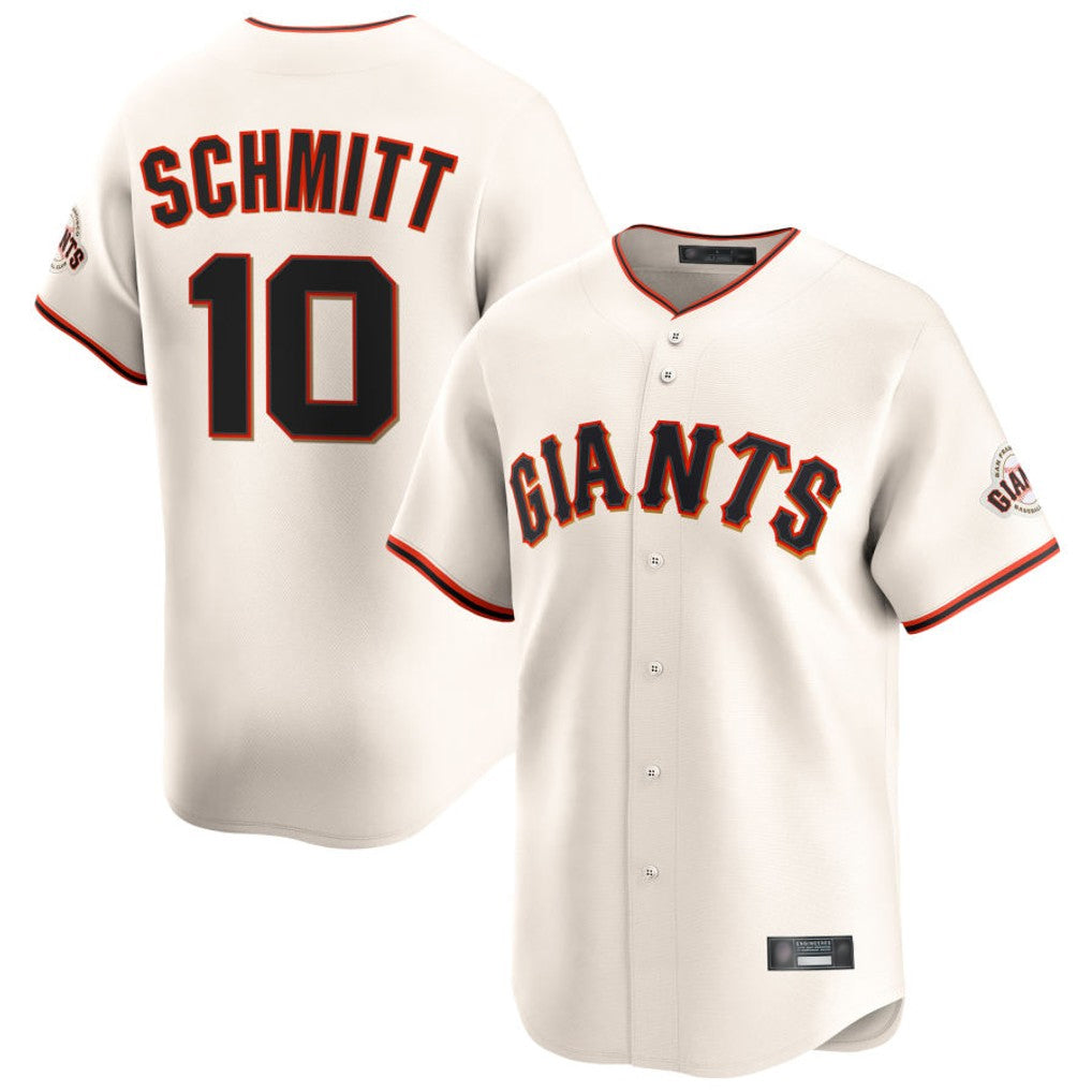 Kooe SF.Giants #10 Casey Schmitt Player Cream Home Limited Stitched Jerseys