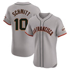 Kooe SF.Giants #10 Casey Schmitt Player Gray Home Limited Elite Stitched Jerseys