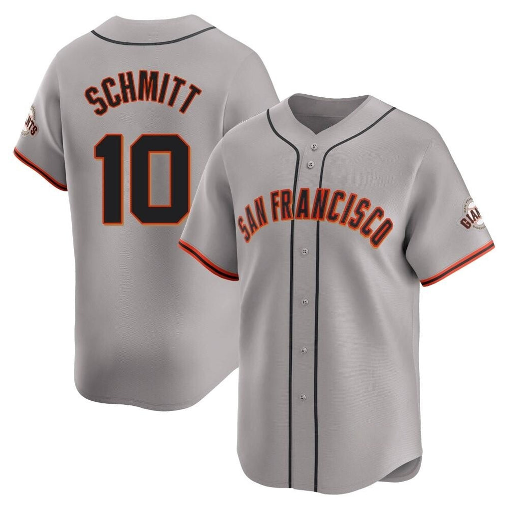 Kooe SF.Giants #10 Casey Schmitt Player Gray Home Limited Stitched Jerseys