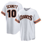 Kooe SF.Giants #10 Casey Schmitt Player White Home Game Stitched Jerseys