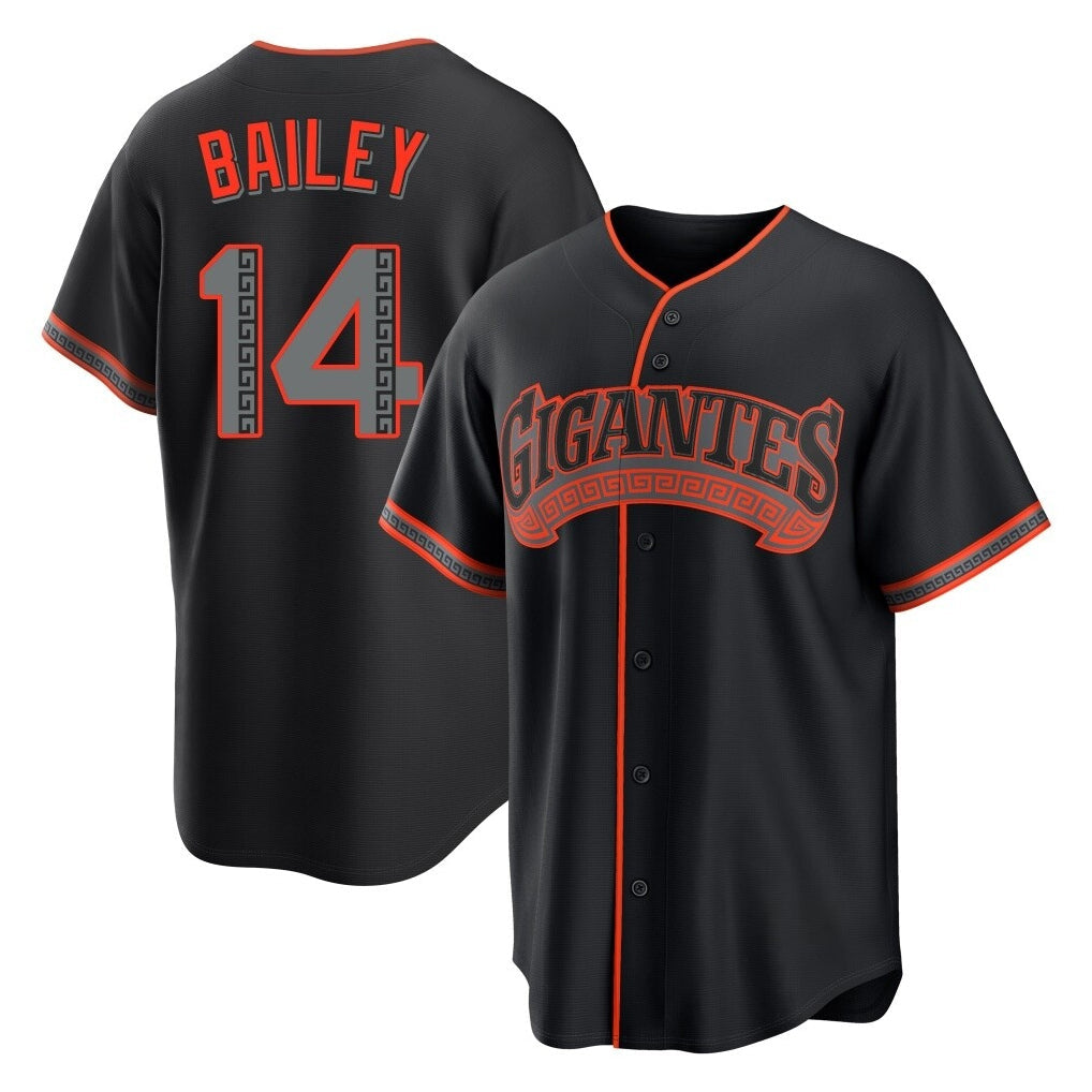 Kooe SF.Giants #14 Patrick Bailey Player Black Alternate Limited Stitched Jerseys