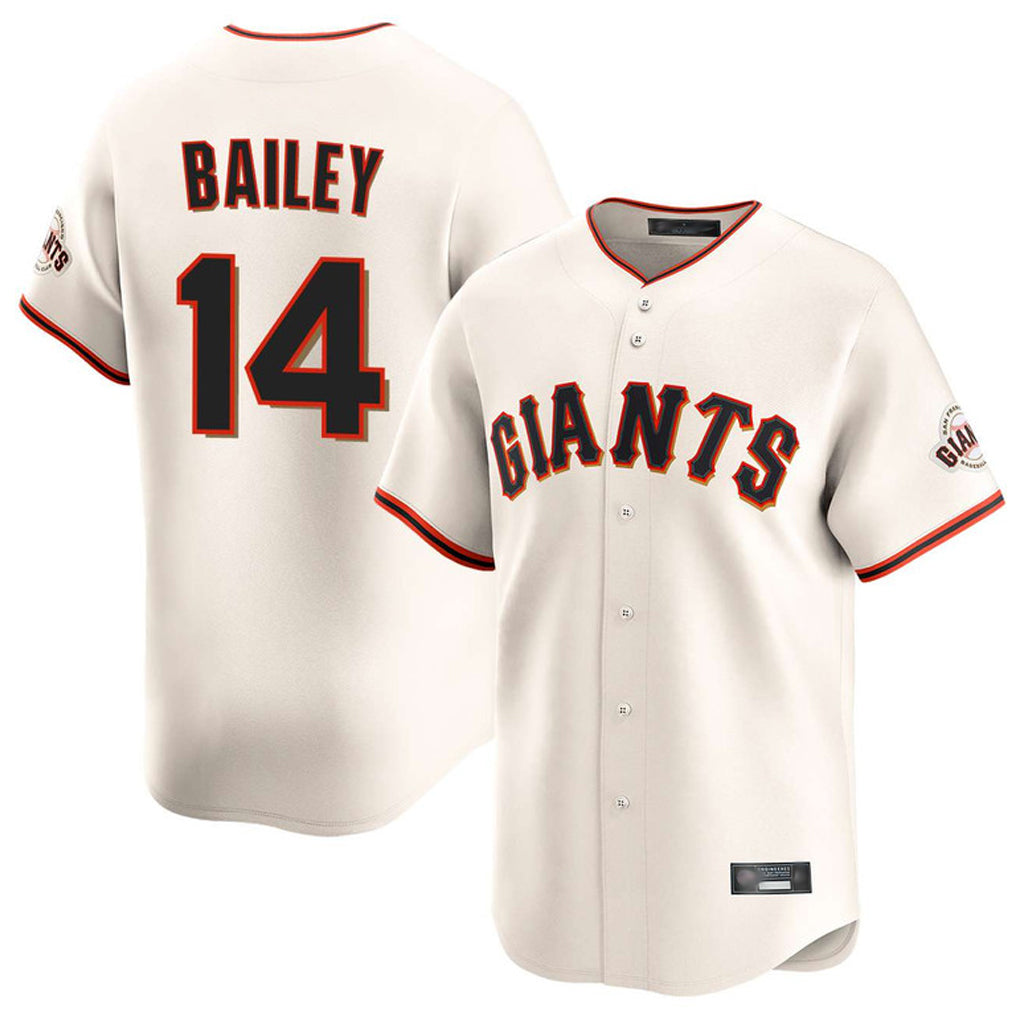 Kooe SF.Giants #14 Patrick Bailey Player Cream Home Limited Stitched Jerseys
