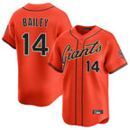 Kooe SF.Giants #14 Patrick Bailey Player Orange Home Limited Stitched Jerseys