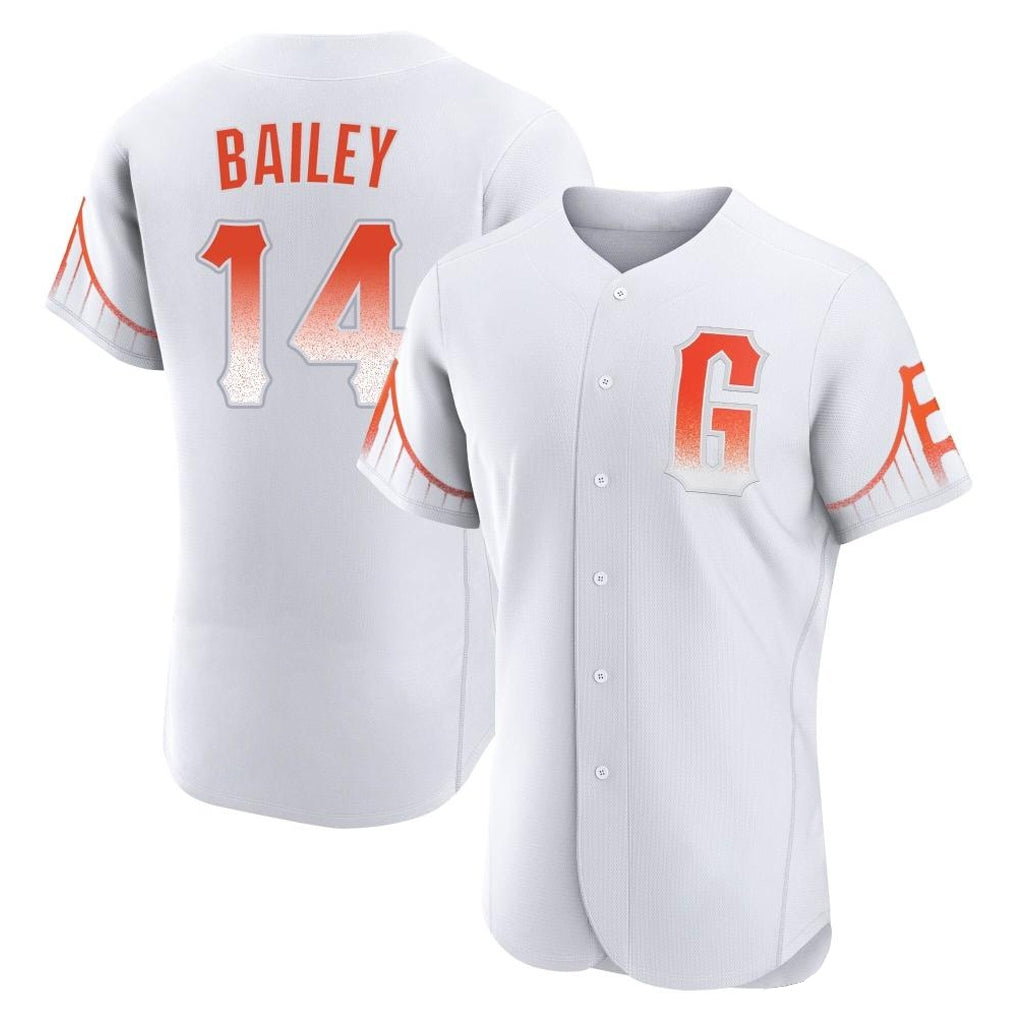 Kooe SF.Giants #14 Patrick Bailey Player White City Connect Home Limited Elite Stitched Jerseys