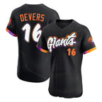 Kooe SF.Giants #16 Rafael Devers Player Black 2025 City Connect Home Limited Elite Stitched Jerseys