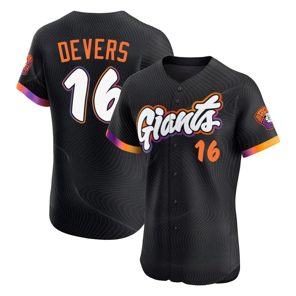 Kooe SF.Giants #16 Rafael Devers Player Black 2025 City Connect Home Limited Elite Stitched Jerseys
