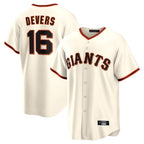 Kooe SF.Giants #16 Rafael Devers Player Cream Home Game Stitched Jerseys