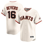 Kooe SF.Giants #16 Rafael Devers Player Cream Home Limited Stitched Jerseys
