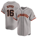 Kooe SF.Giants #16 Rafael Devers Player Gray Home Limited Stitched Jerseys