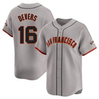 Kooe SF.Giants #16 Rafael Devers Player Gray Home Limited Stitched Jerseys