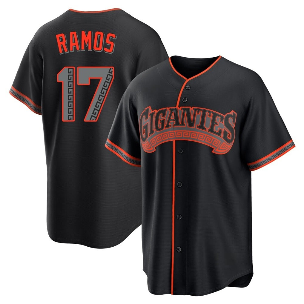 Kooe SF.Giants #17 Heliot Ramos Player Black Alternate Limited Stitched Jerseys