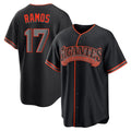 Kooe SF.Giants #17 Heliot Ramos Player Black Alternate Limited Stitched Jerseys