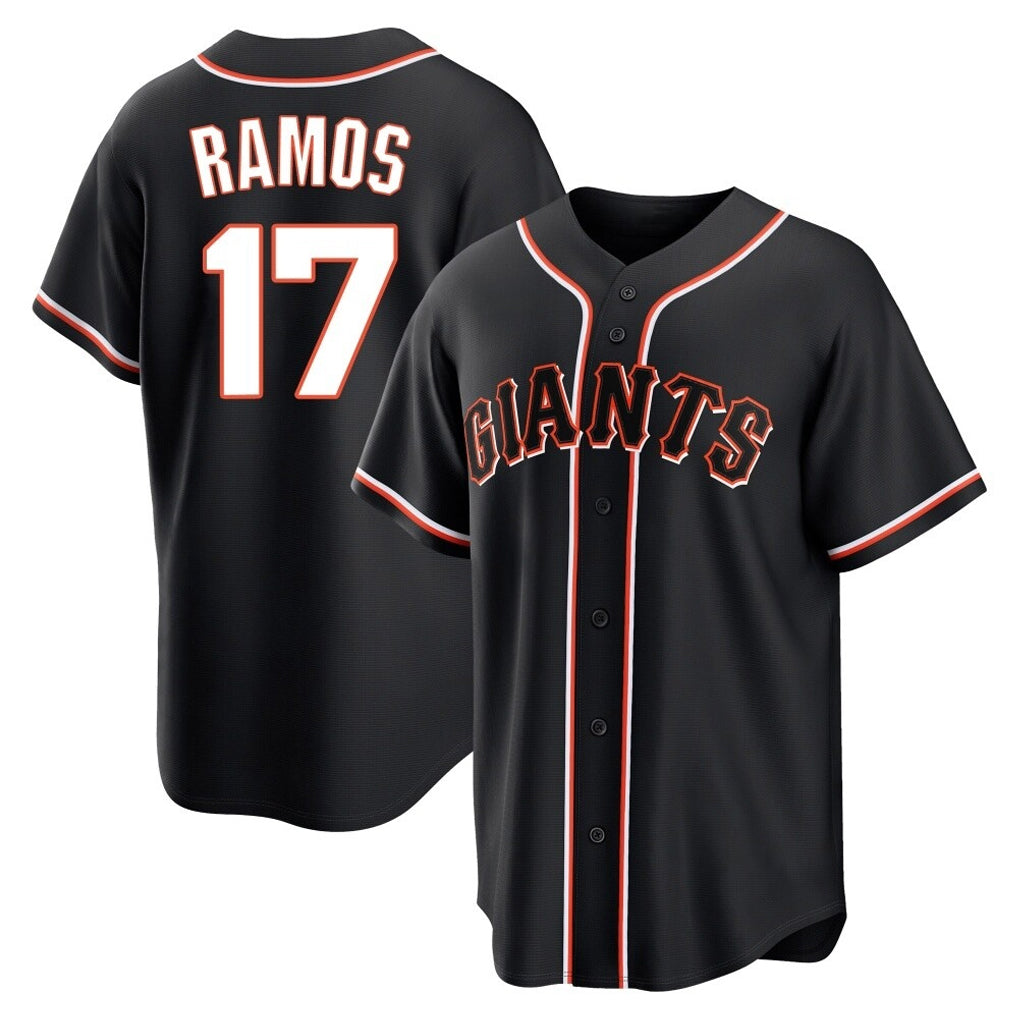Kooe SF.Giants #17 Heliot Ramos Player Black Fashion Out Home Limited Stitched Jerseys