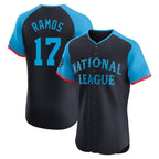 Kooe SF.Giants #17 Heliot Ramos Player Navy National League All-Star Home Limited Elite Stitched Jerseys