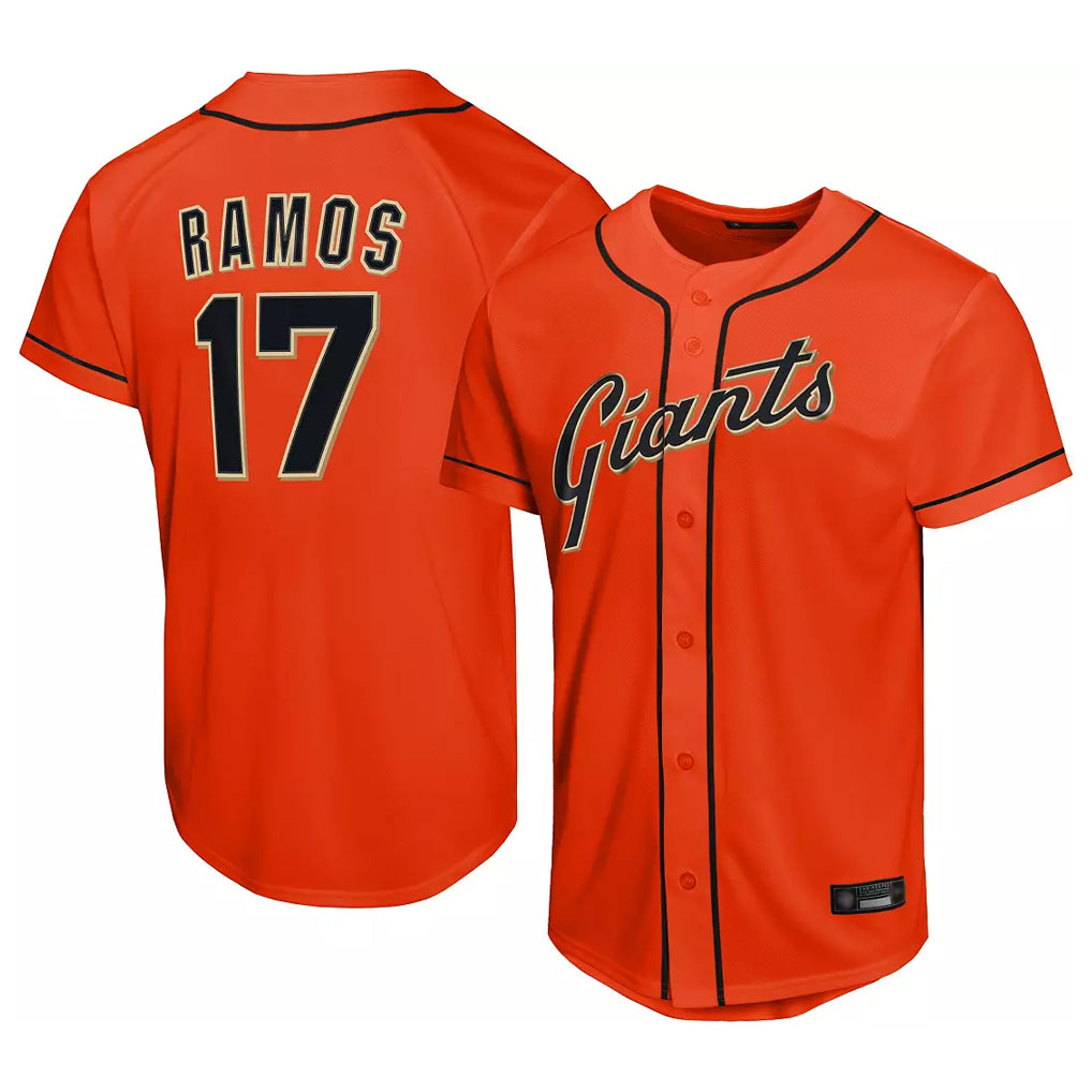Kooe SF.Giants #17 Heliot Ramos Player Orange Home Limited Stitched Jerseys