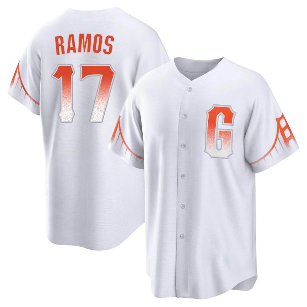 Kooe SF.Giants #17 Heliot Ramos Player White City Connect Home Game Stitched Jerseys