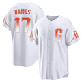 Kooe SF.Giants #17 Heliot Ramos Player White City Connect Home Game Stitched Jerseys