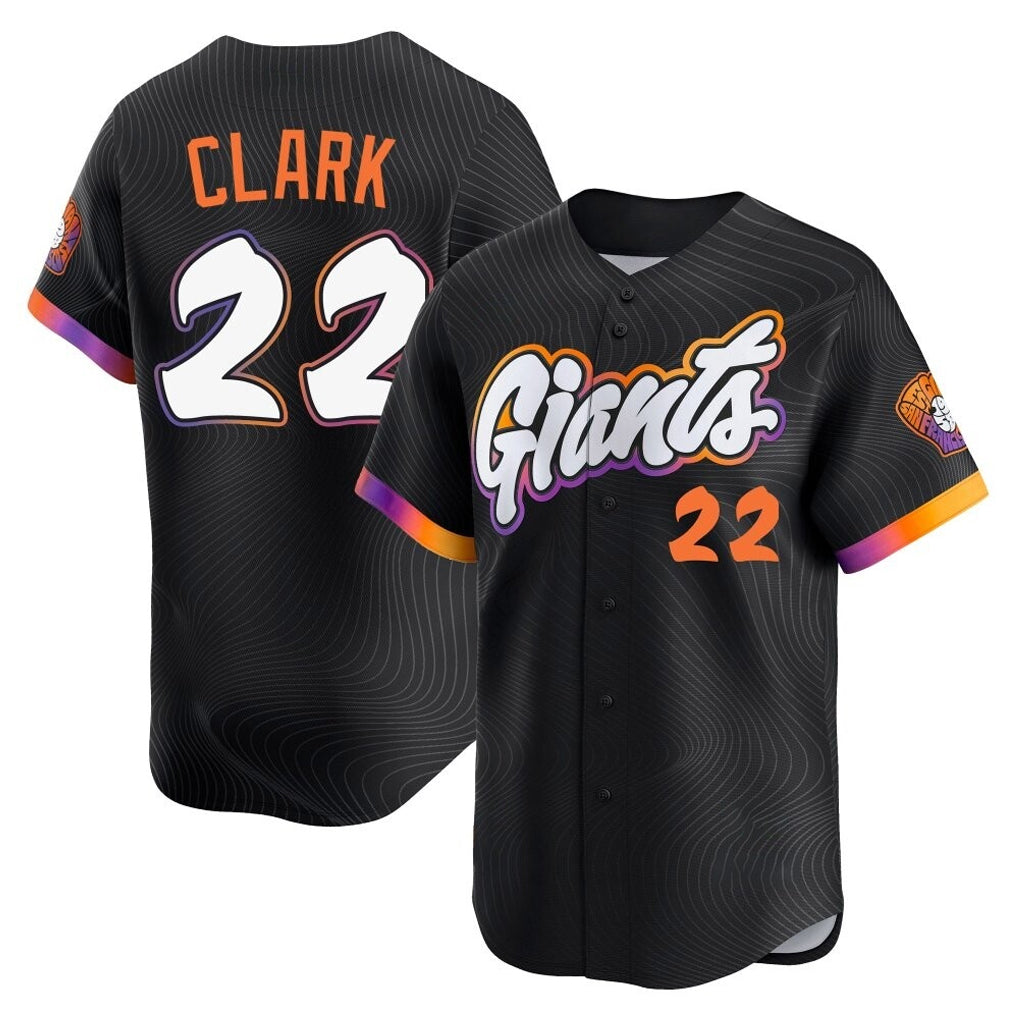 Kooe SF.Giants #22 Will Clark Player Black 2025 City Connect Home Limited Stitched Jerseys