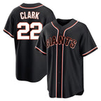 Kooe SF.Giants #22 Will Clark Player Black Fashion Out Home Limited Stitched Jerseys