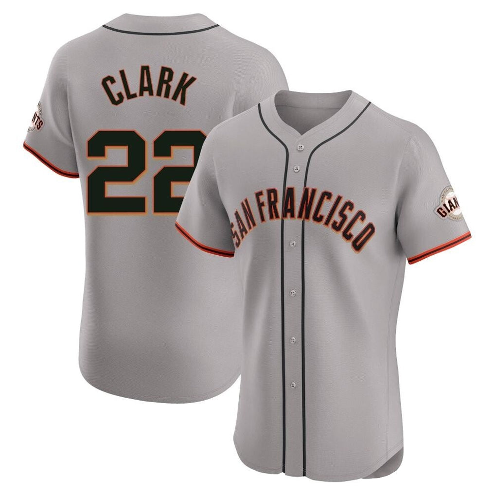 Kooe SF.Giants #22 Will Clark Player Gray Home Limited Elite Stitched Jerseys