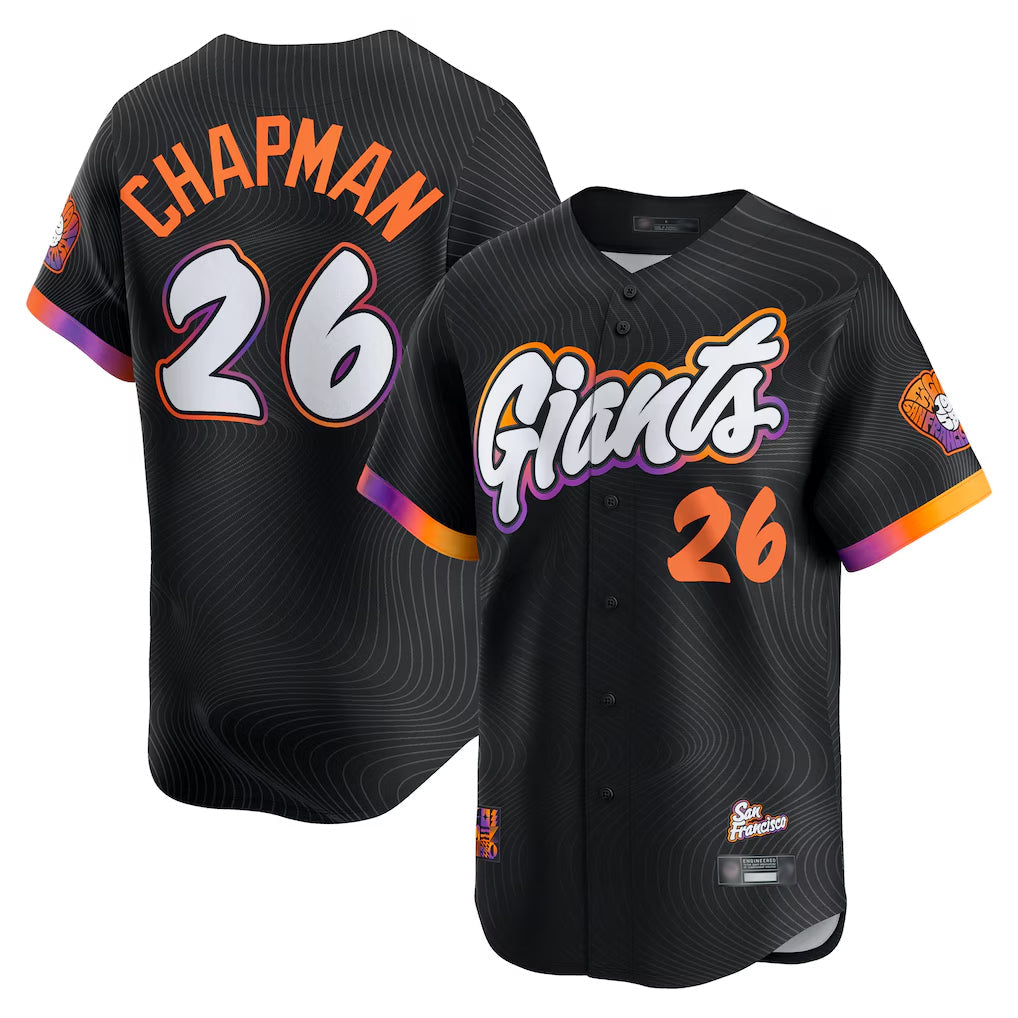 Kooe SF.Giants #26 Matt Chapman Player Black 2025 City Connect Home Limited Stitched Jerseys