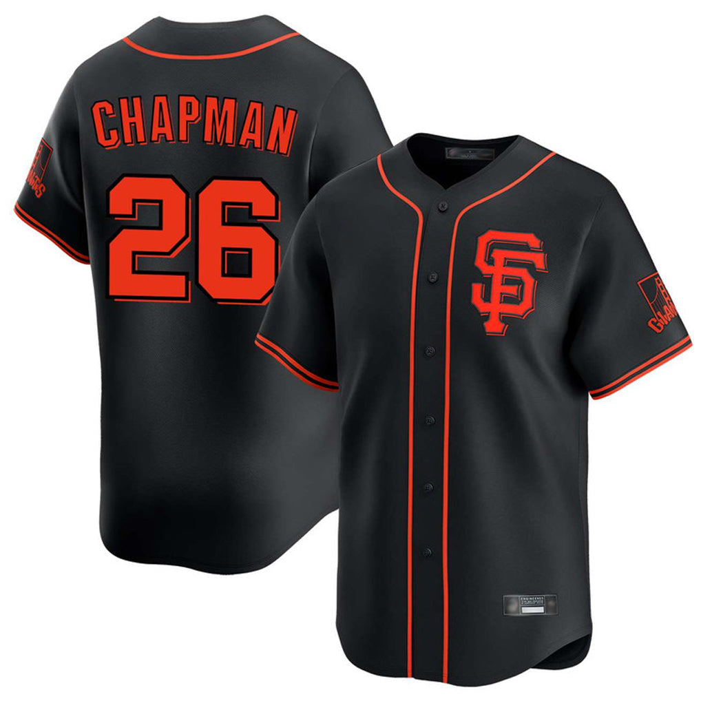 Kooe SF.Giants #26 Matt Chapman Player Black 2026 Home Limited Stitched Jerseys